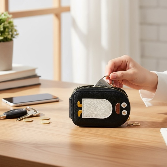 Boden Penguin Card Holder Wallet | Zip Pouch | NWT - Picture 8 of 8